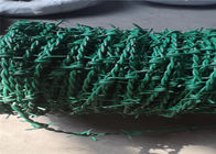 PVC 체인 연결 담 정상에 입히는 Lowa 가시철사 녹색 방호벽